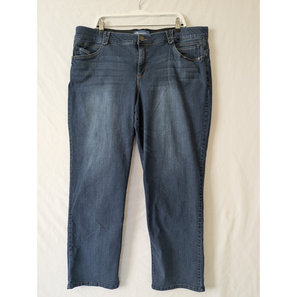 Democracy Plus Size 22w Ab'solution Dark Wash Str… - image 1